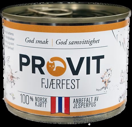 PROVIT våtfôr Katt Fjærfest 185 g