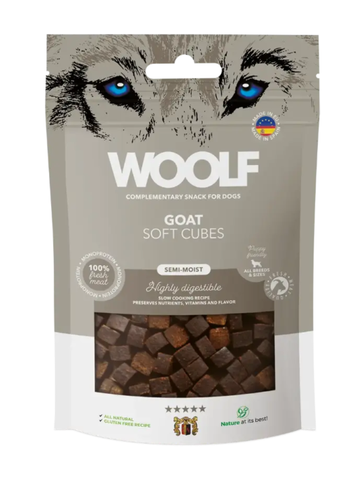 Woolf Soft Cubes Geit 100g