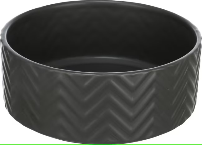 Trixie Keramikkskål, 0,9l/ø 16 cm Sort