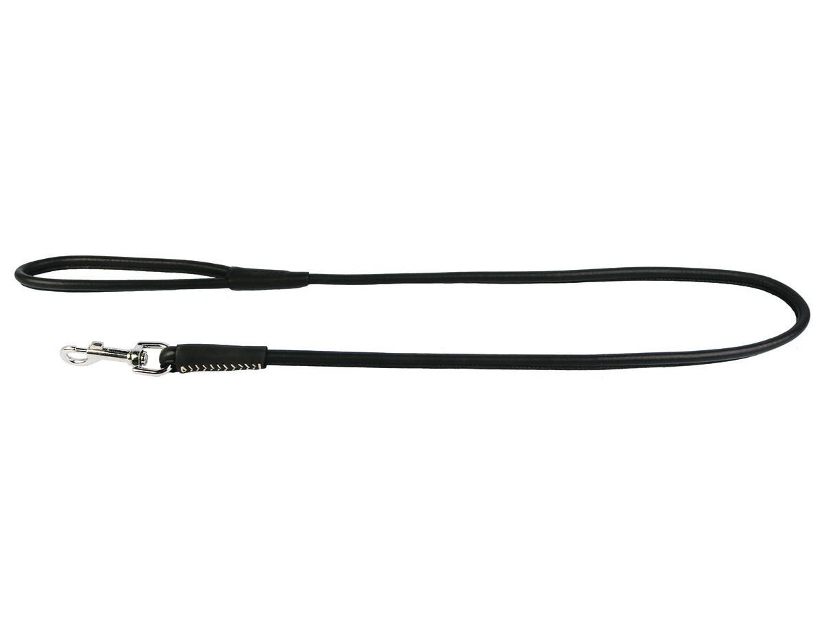 Collar Rundsydd lærkobbel "Waudog Soft" 6mmx183cm Svart