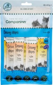 Companion Cat Creamy stripes, flytende snackblanding 12x10g