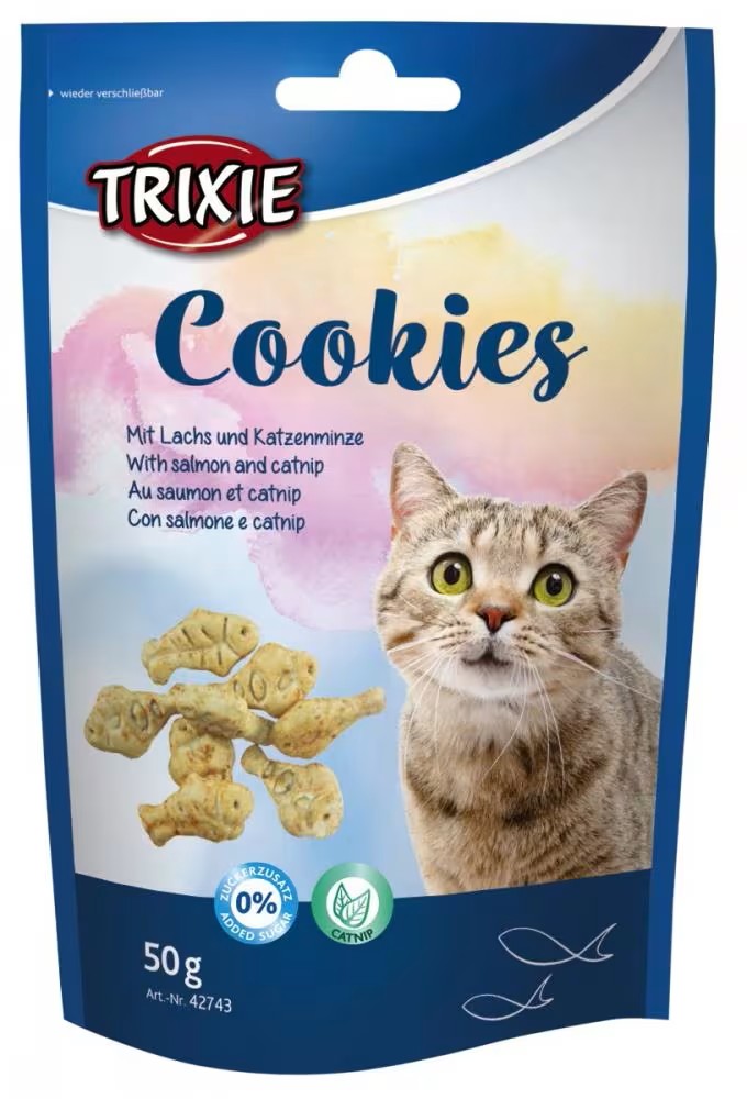 Cookies M/Laks og Catnip 50g