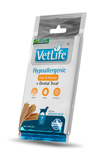 Farmina Dental Treat N&D Vet Life Hypo Fish/ Potato Adult Medium/Maxi 100 gr.