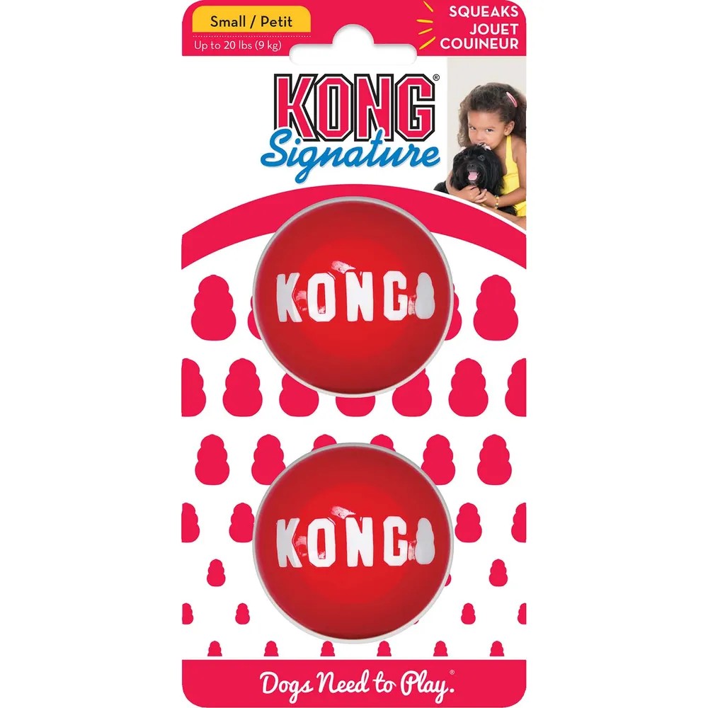 KONG Signature Balls 2pk,small, SKB3E