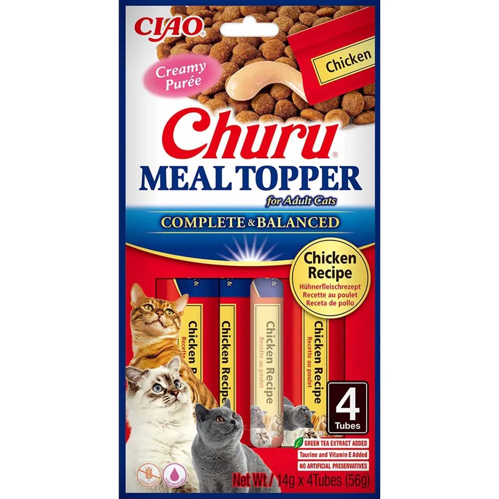 Churu Cat Meal Topper Chicken, 4 stk.