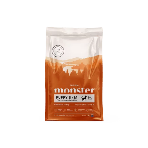 Monster Dog Original Puppy Small & Medium 12 kg