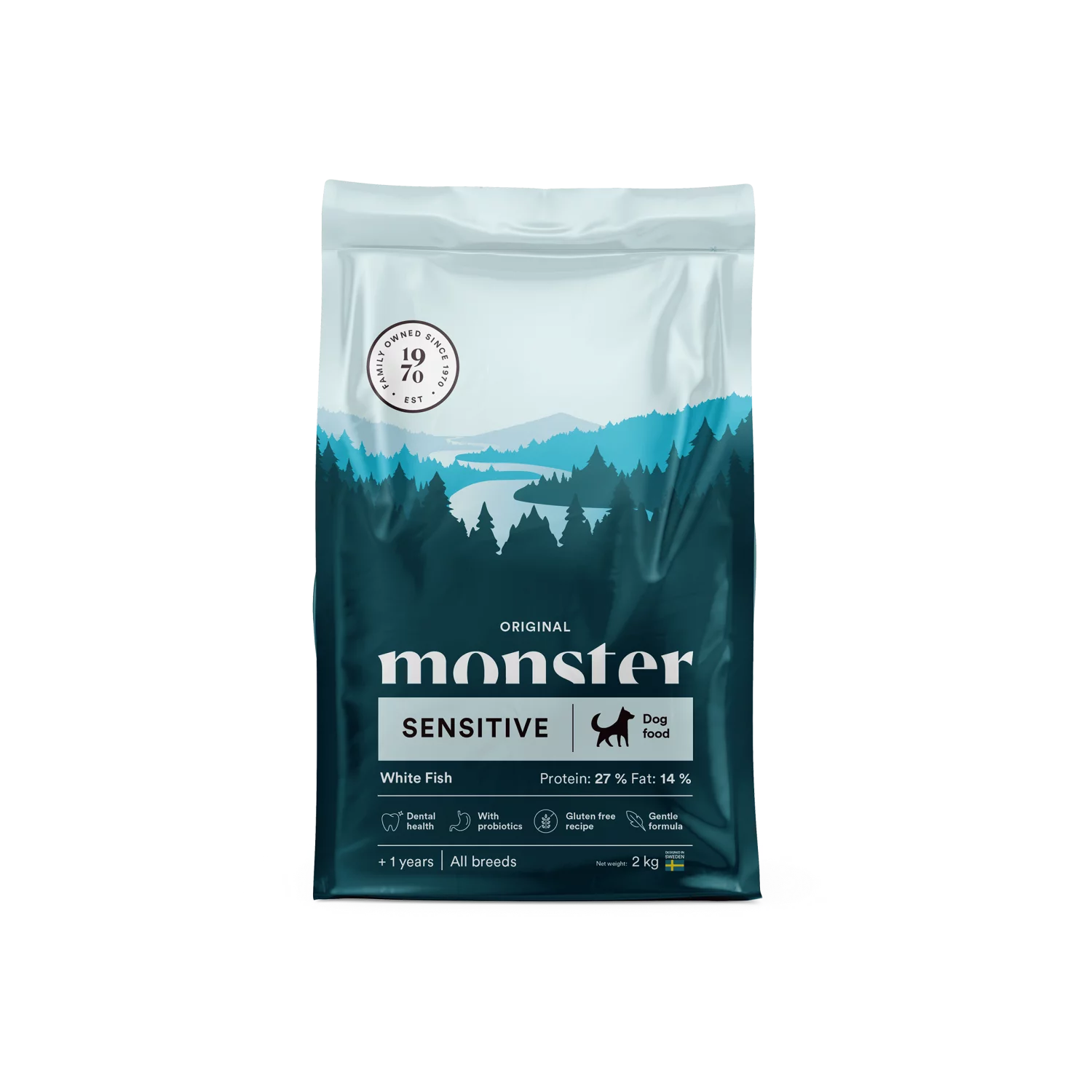 Monster Dog Original Sensitive White Fish Adult 12 kg