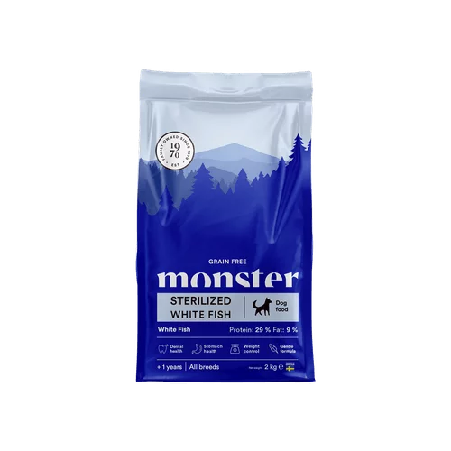 Monster Dog Grainfree Sterilized White Fish 2 kg