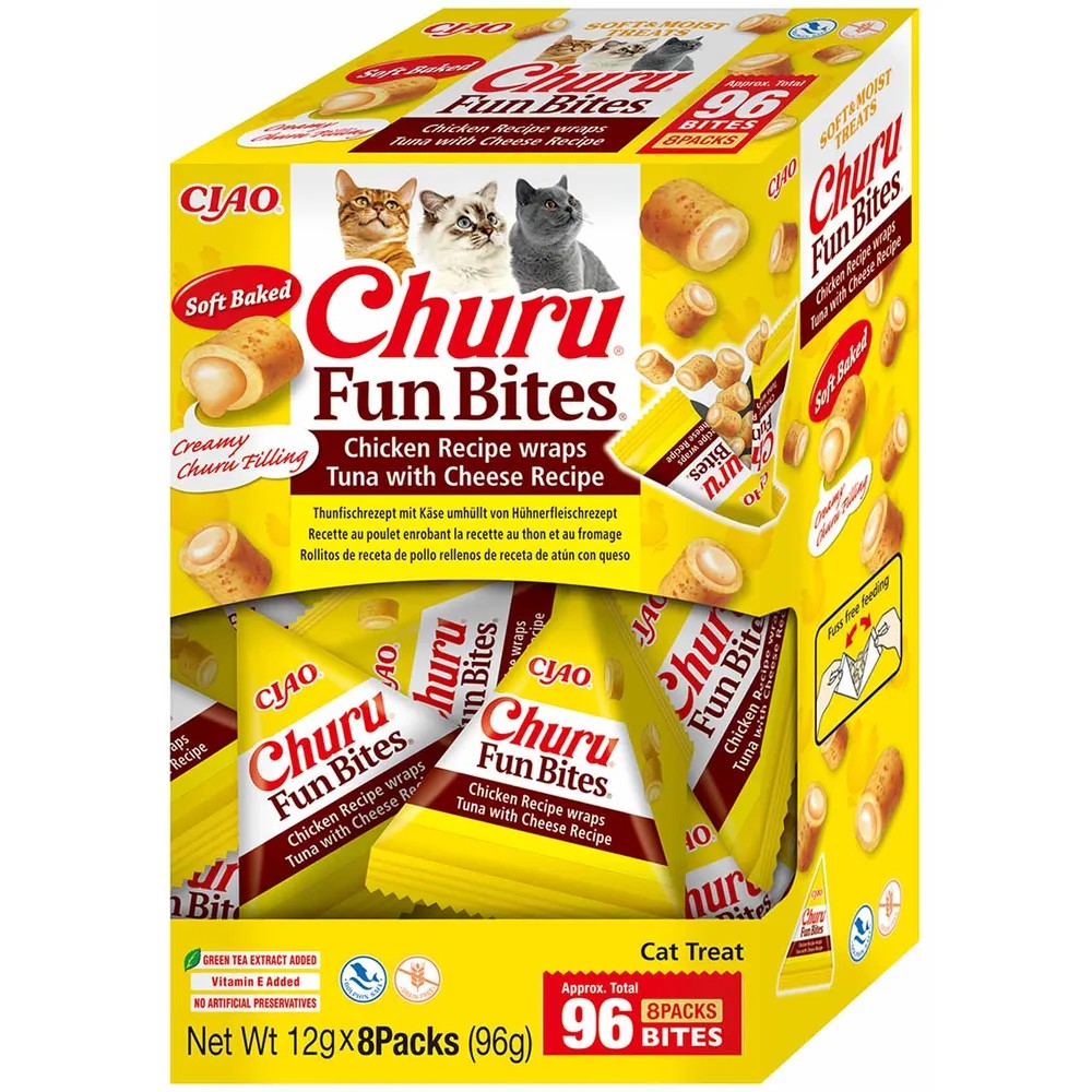 Churu Cat Fun Bites Tuna With Cheese 8stk