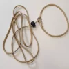 Utstillingskobbel rundt - nylon (retriever) 6mm/190cm beige
