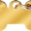 MyFamily ID-tag Basic Ben XL Gull eller Sort Messing (48x31mm)