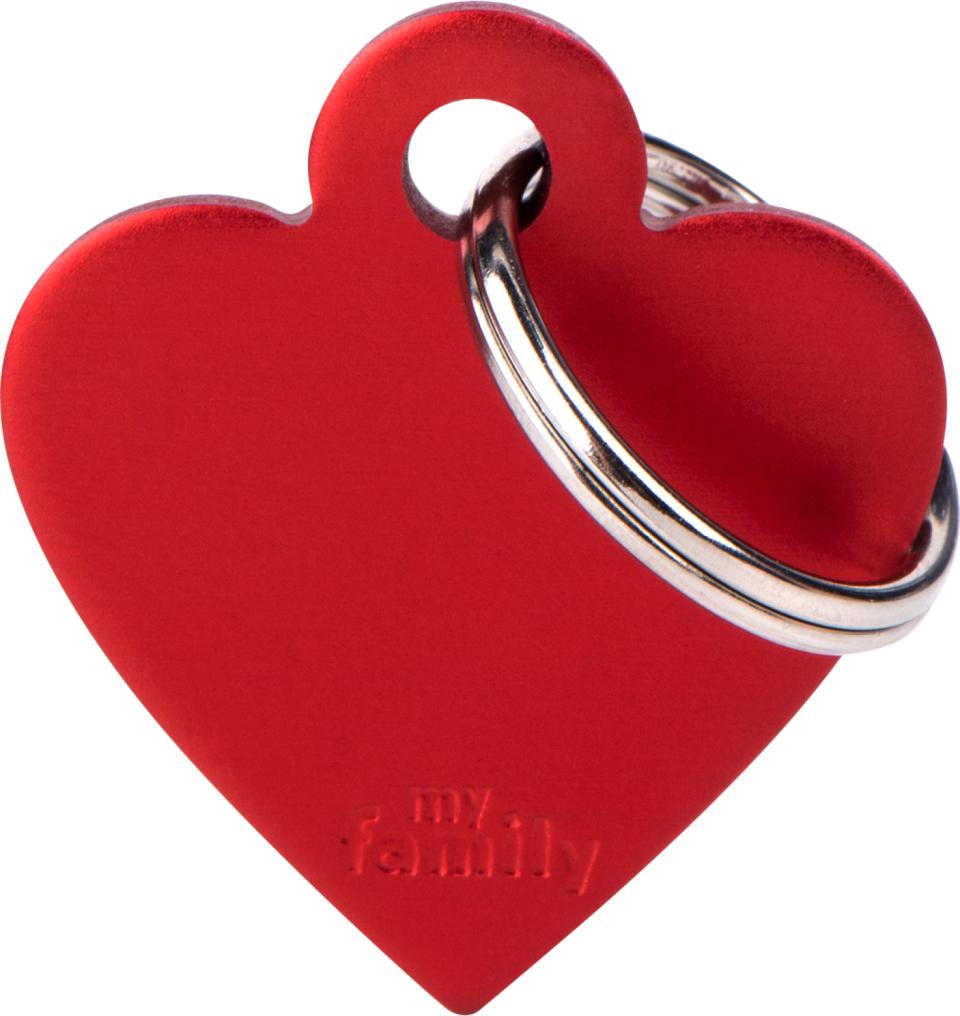 MyFamily ID-tag Basic Hjerte S | Flere farger (25x28 mm)