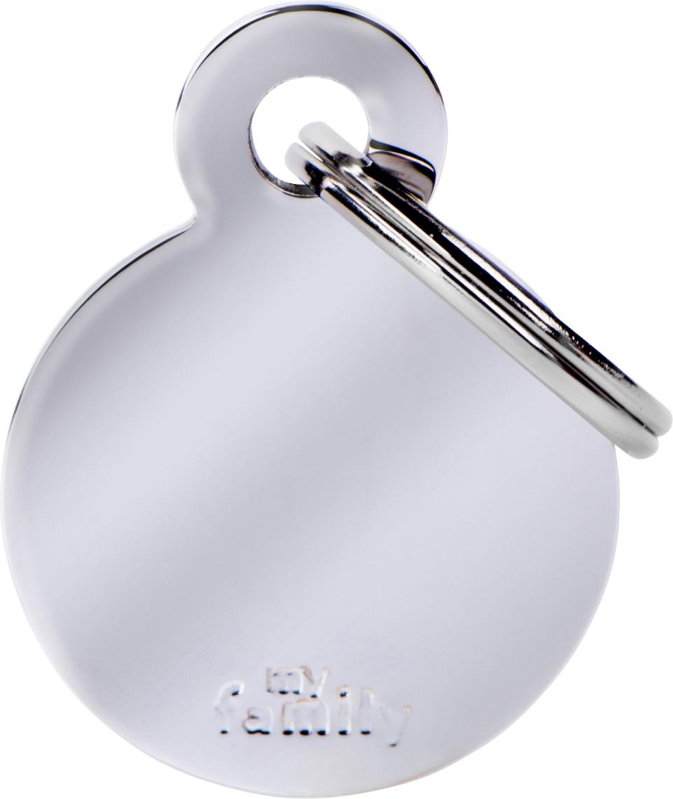 MyFamily ID-tag Basic Sirkel L Sølv (32x39 mm)