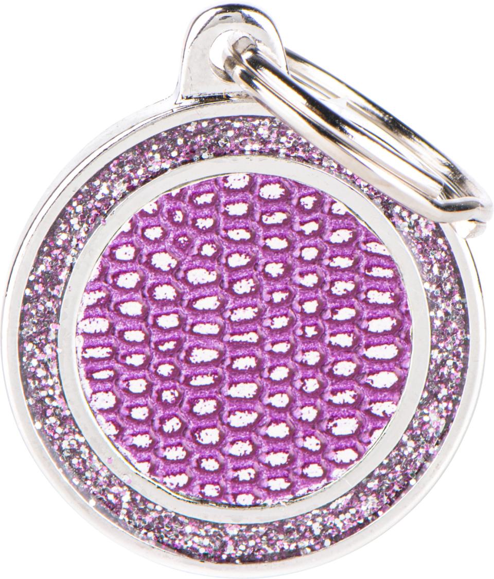 MyFamily ID-tag Saint tropez, sirkel lilla