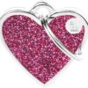 MyFamily ID-tag Shine hjerte, Grå