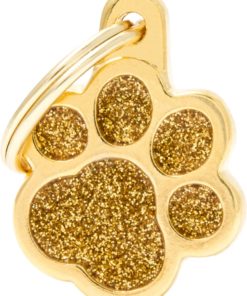 MyFamily ID-tag Shine pote liten, Gull (20x20mm)