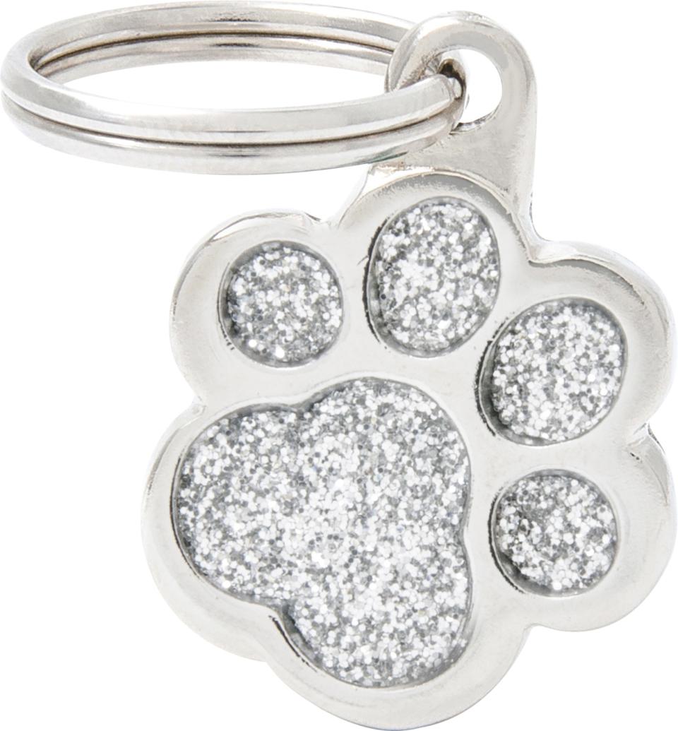 MyFamily ID-tag Shine pote liten, Grå (20x20mm)