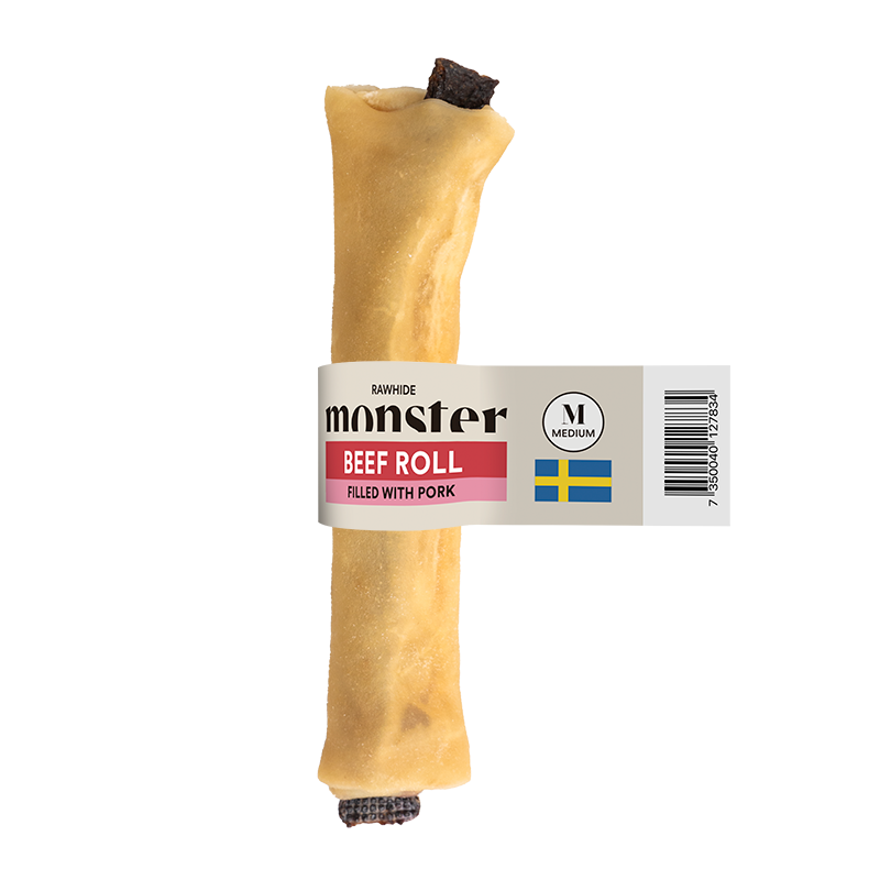 Monster Rawhide Beef Filled Pork Medium 20cm