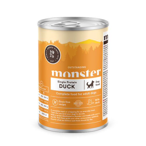 Monster Dog Adult Single Duck Can 400 g