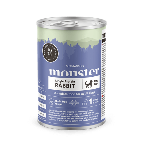 Monster Dog Adult Single Rabbit Can 400 g