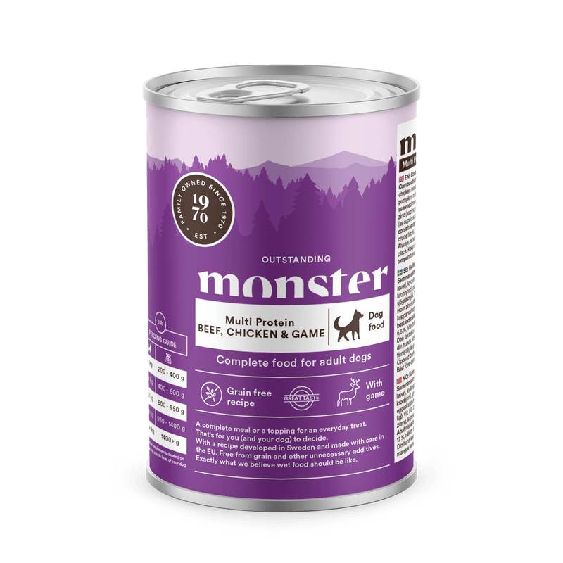 Monster Dog Multi Beef/ Chicken/ Game Can 400 g