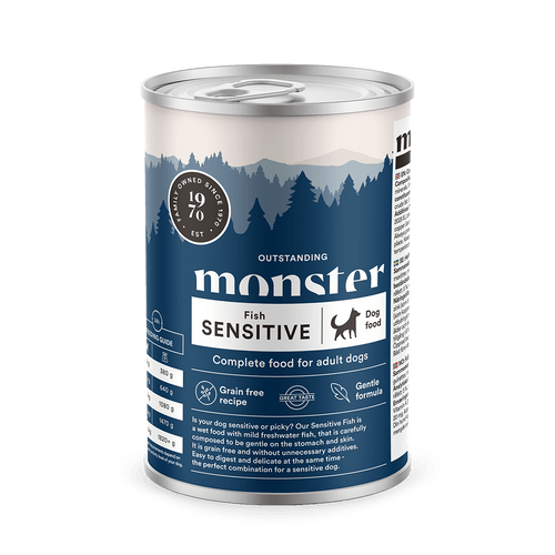 Monster Dog Adult Sensitive Fish Can 400 g