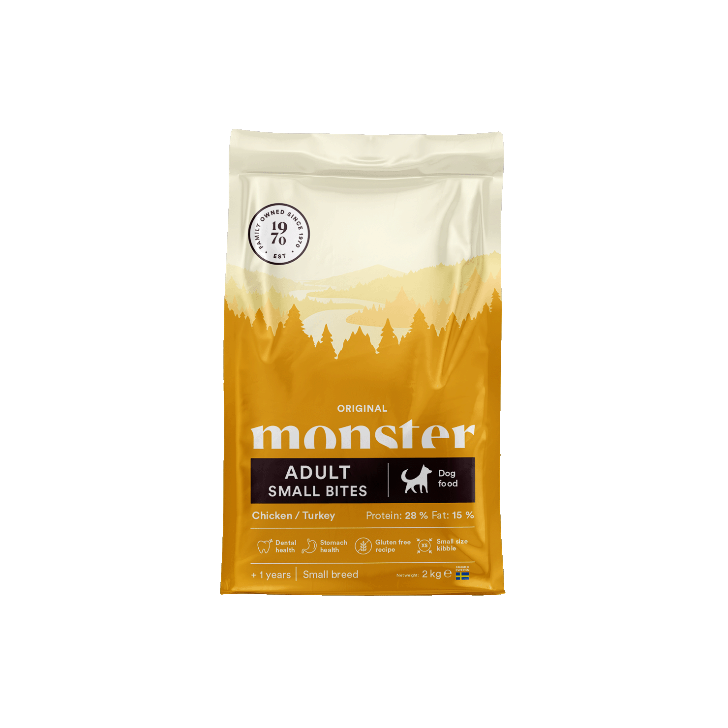 Monster Dog Original Chicken and Turkey Adult Small Bites  2 kg