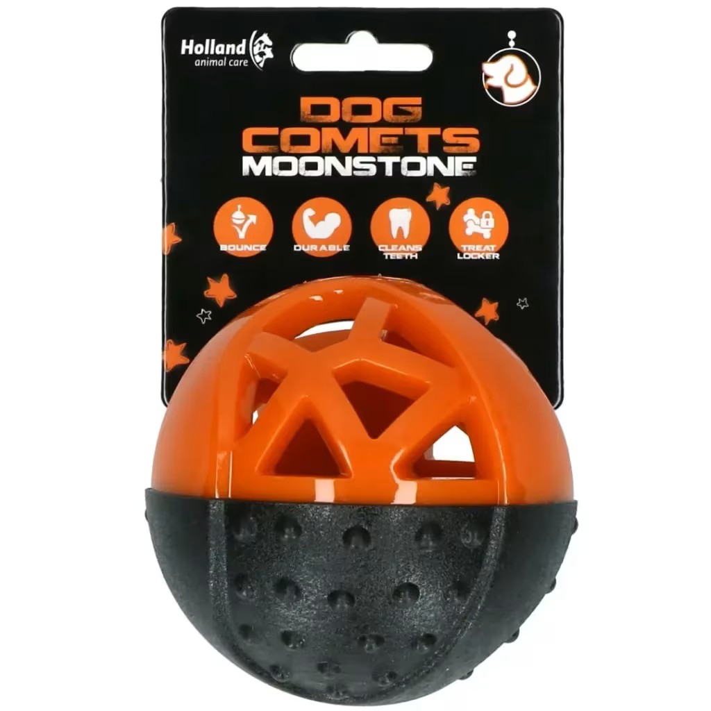 Dog Comets Moonstone Treat Ball Orange