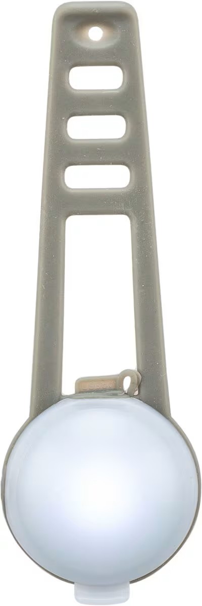 Hundelykt USB Flasher Plastikk/Silikon Ø4x11,5cm Grafitt