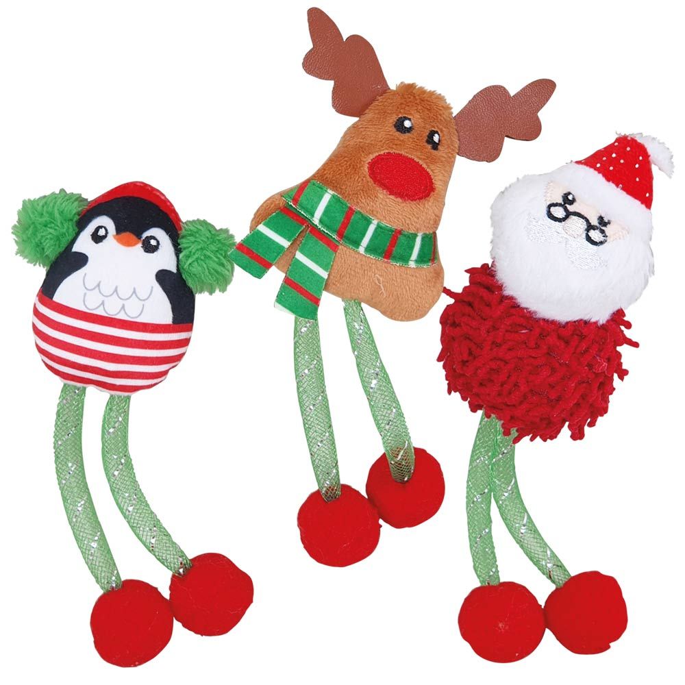 Katteleke jul, Plush Xmas figures with catnip, 15 cm | Vilkårlig type