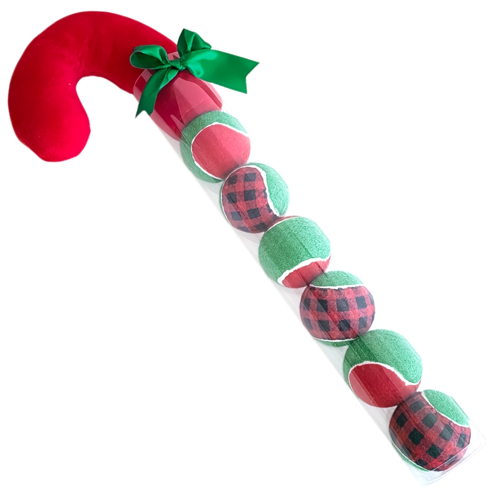 Hundeleke Xmas Tennisball-Stokk