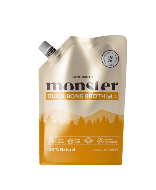 Monster Dog Bone Broth Duck, beinkraft and 350 ml