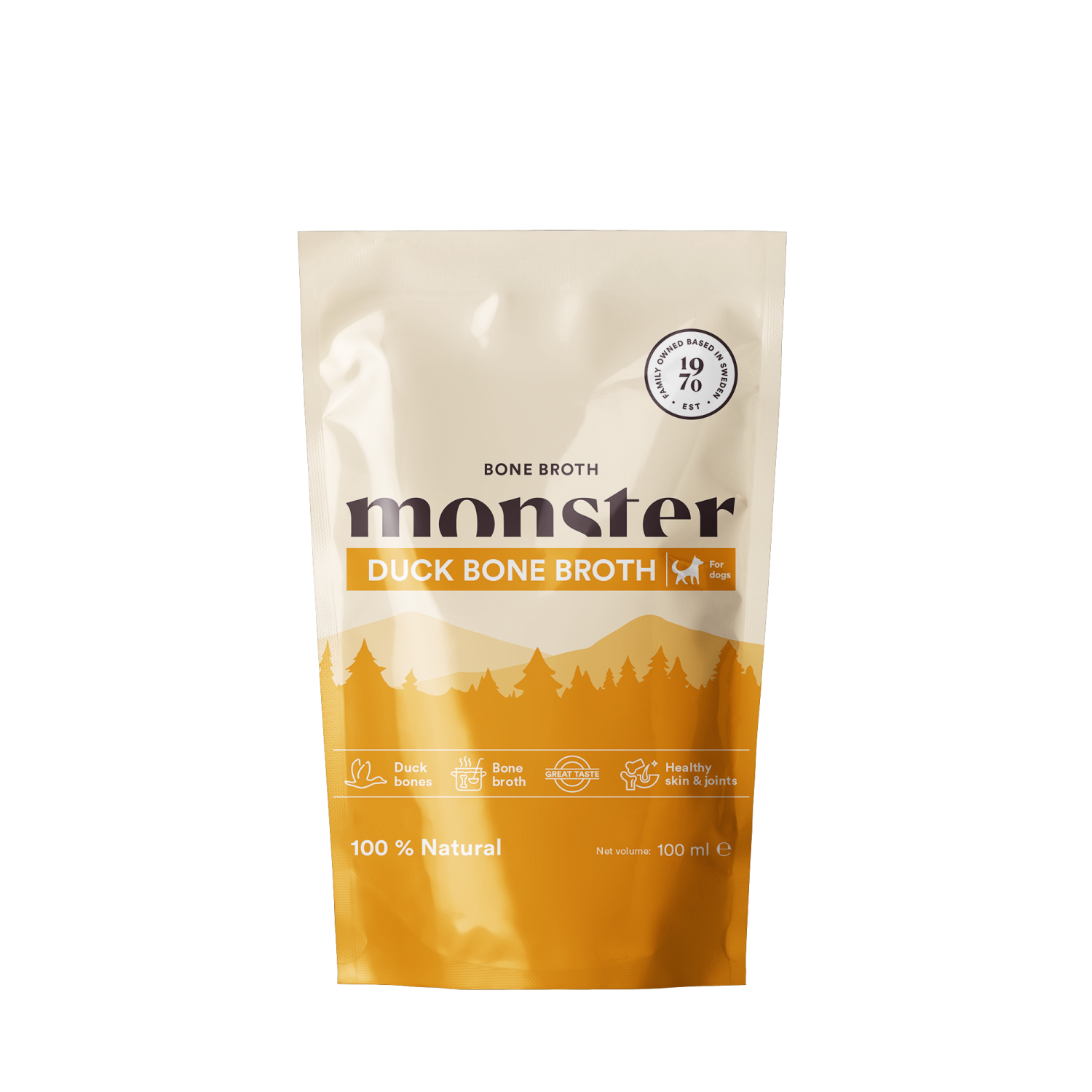 Monster Dog Bone Broth Duck, beinkraft and 100 ml