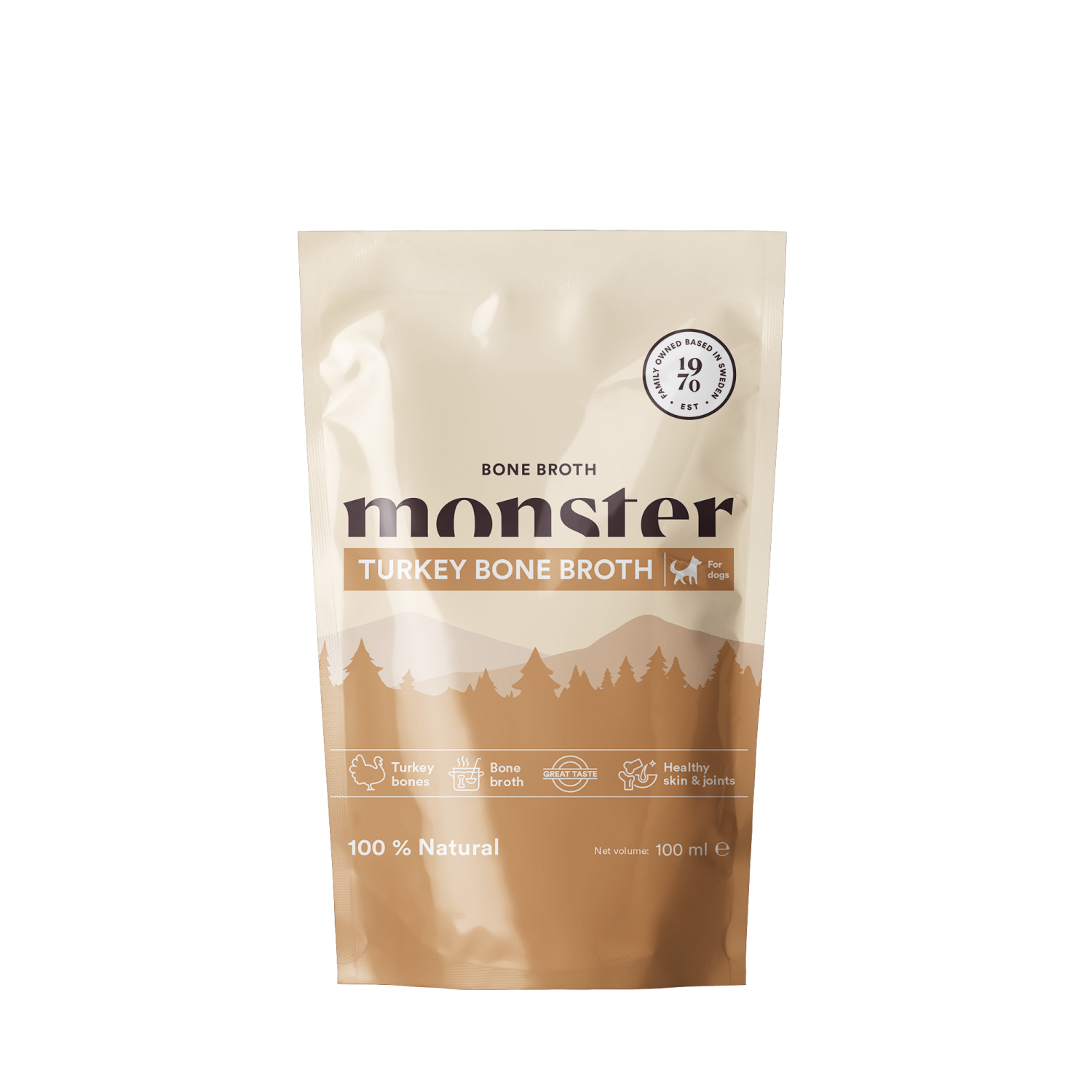 Monster Dog Bone Broth Turkey, beinkraft kalkun 100 ml