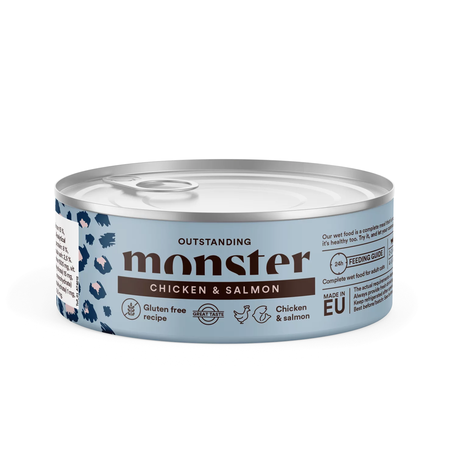 Monster Cat Ad Multi Chicken/ Salmon Can 100 g
