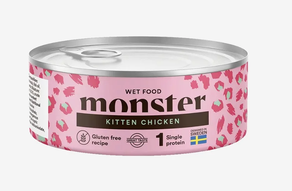 Monster Cat Kitten Chicken Can 100 g