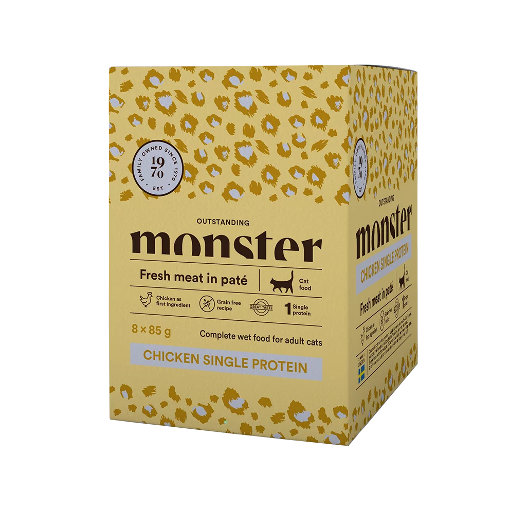 Monster Cat Pouches Adult Chicken 85 g (8-pack)