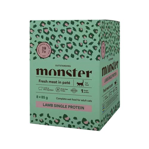 Monster Cat Pouches Adult Lamb 85 g (8-pack)