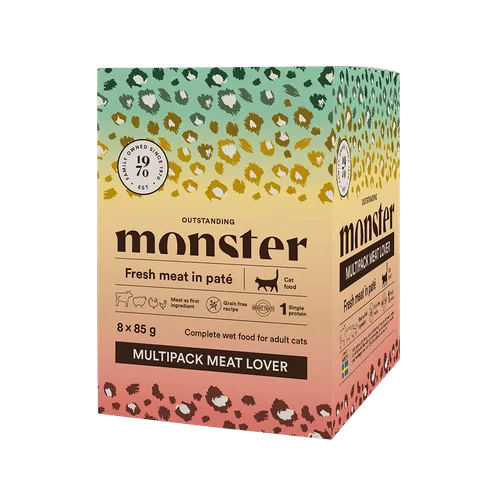 Monster Cat pouches multipack Meat Lover 85 g (8-pack)
