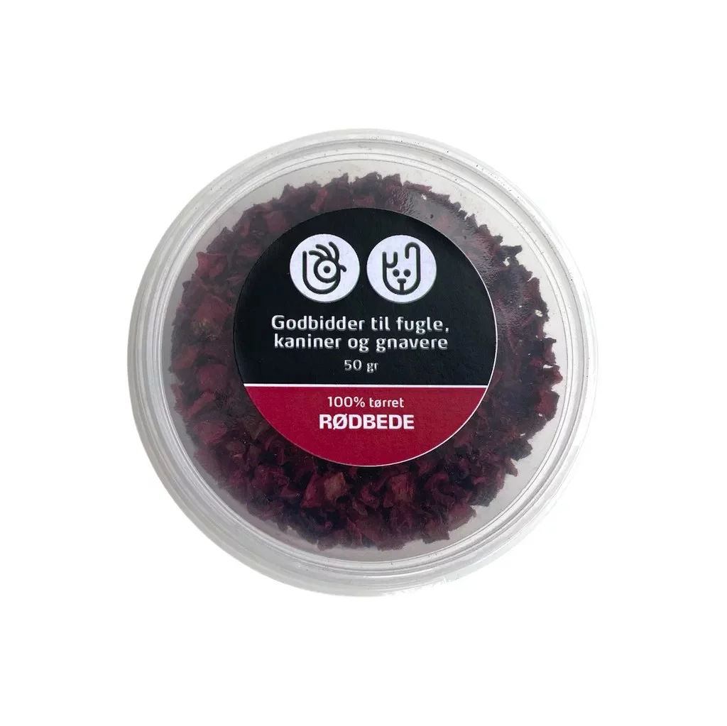Snacks til fugler og smådyr, rødbeter 60g,