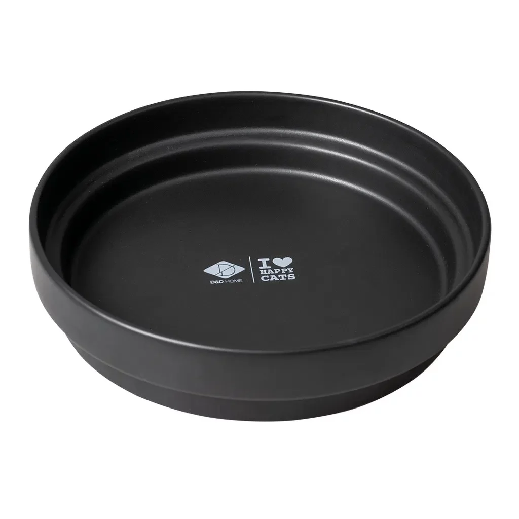 D&D CAT Keramisk Drikke/Matskål (XL) ACE Ø25 cm. Sort
