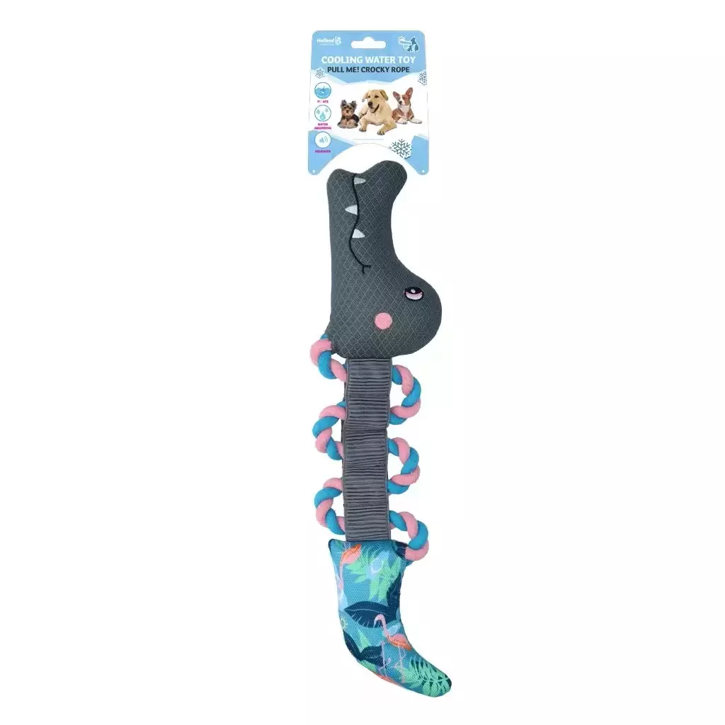 Hundeleke CoolPets Pull Me! Crocky Rope Flamingo