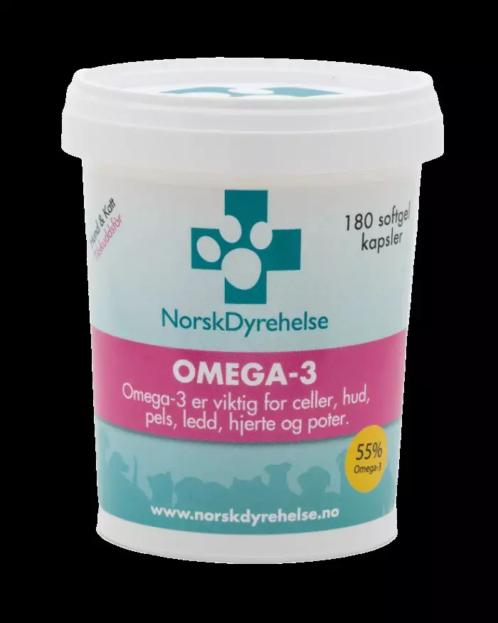 Norsk Dyrehelse Omega 3 Softgel 180 stk