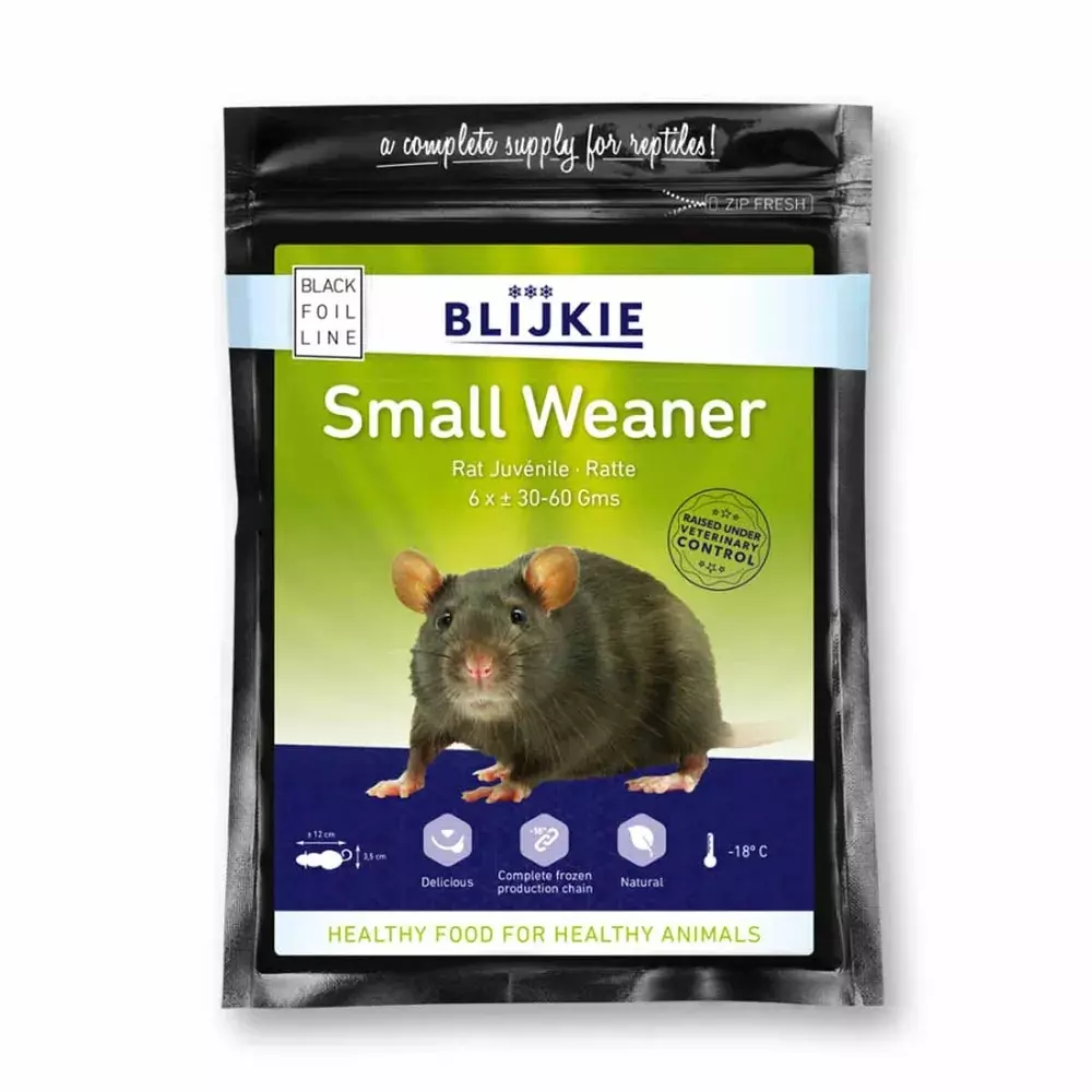 Small Weaner Rat 12*3,5cm 30-60g 6-pack