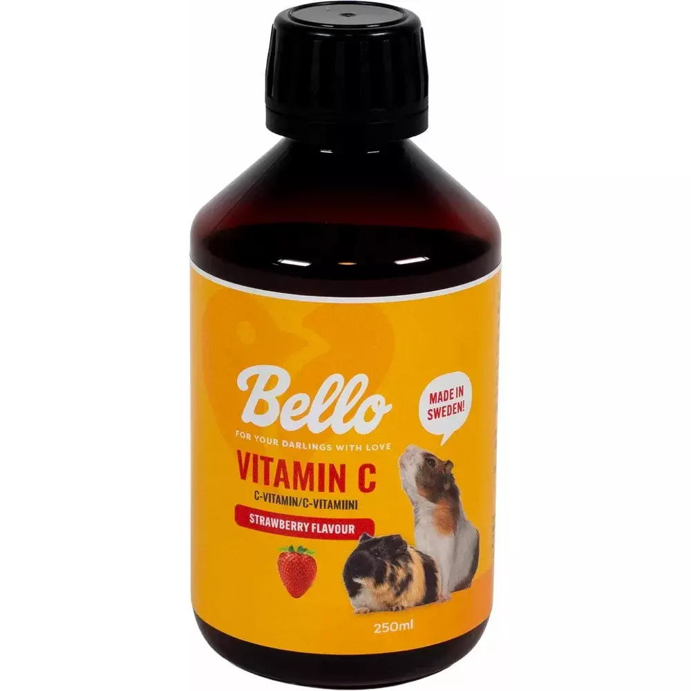 Bello C- Vitamin til Smådyr med jordbærsmak 100ml flytende