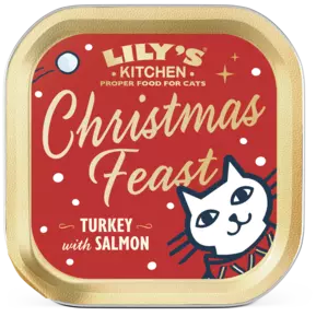 Lily's Kitchen Adult Cat Xmas Turkey & Salmon paté 85g