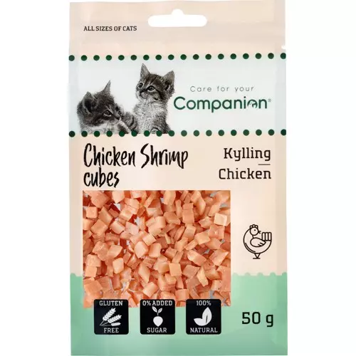 Companion Cat Chicken Shrimp Cubes 50g