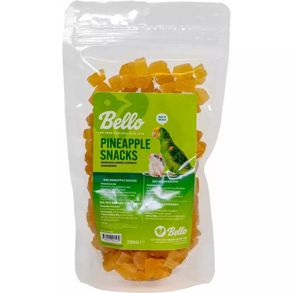 Bello Pineapple Snacks 250g for smådyr og fugler