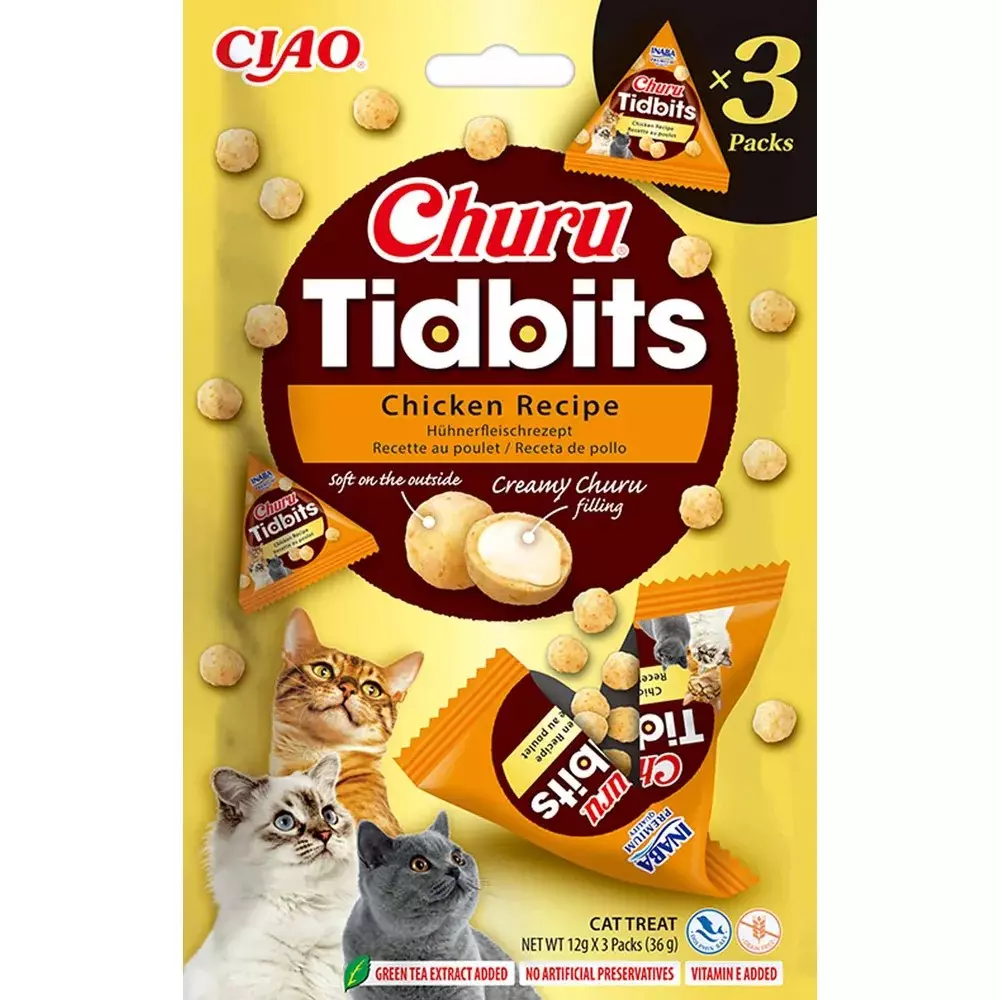 Churu Cat Tidbits Chicken 3x12g
