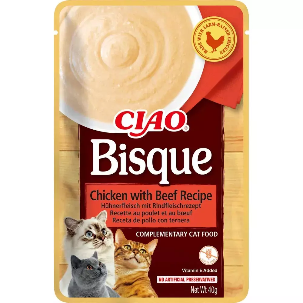 Churu Cat Bisque With Chicken and Beef 40g